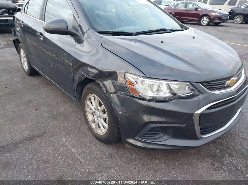 2019 Chevrolet Sonic Lt Auto VIN: 1G1JD5SB7K4118829 Lot: 40765720