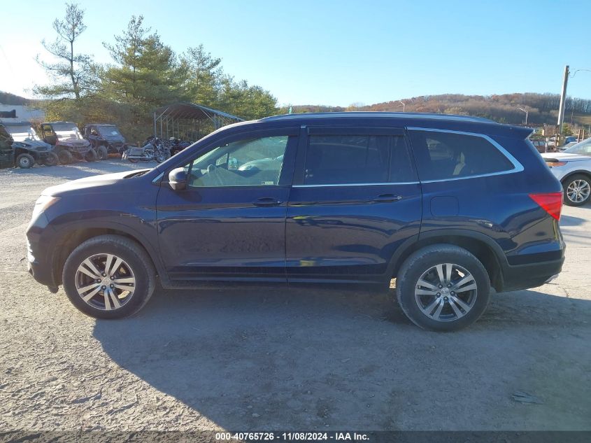 2016 Honda Pilot Ex-L VIN: 5FNYF6H51GB118767 Lot: 40765726