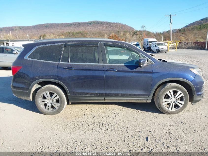 2016 Honda Pilot Ex-L VIN: 5FNYF6H51GB118767 Lot: 40765726