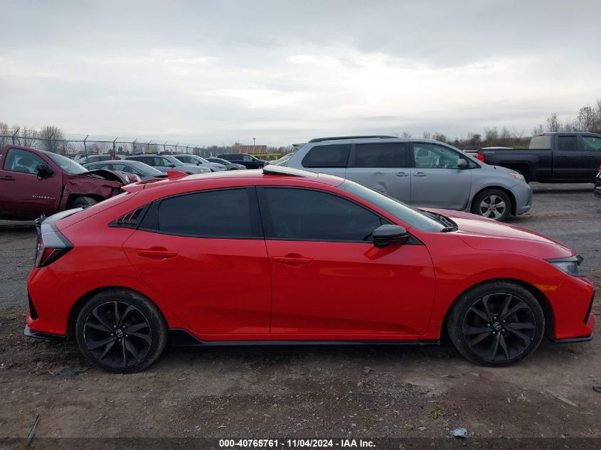 2019 Honda Civic Sport Touring VIN: SHHFK7H96KU403726 Lot: 40765761