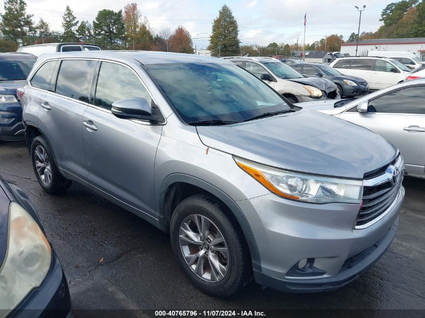 2016 Toyota Highlander Le Plus V6 VIN: 5TDZKRFH4GS184269 Lot: 40765796