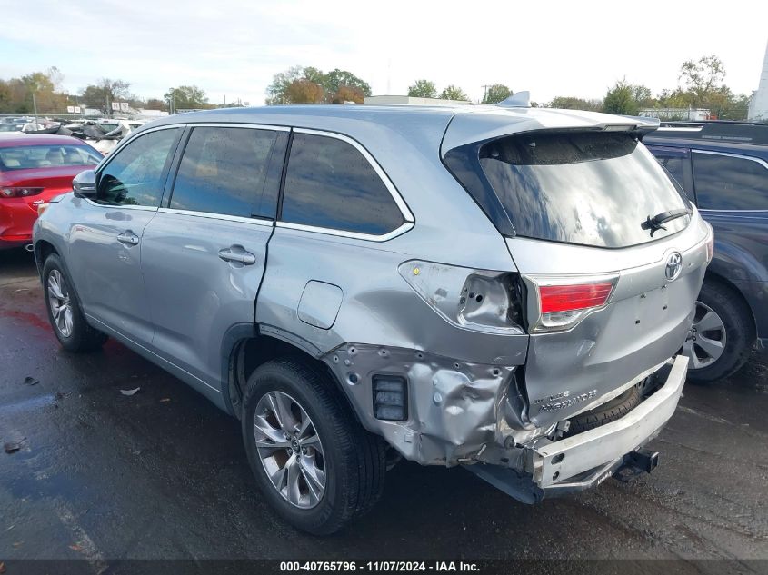 2016 Toyota Highlander Le Plus V6 VIN: 5TDZKRFH4GS184269 Lot: 40765796