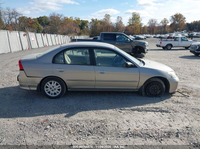 2005 Honda Civic Lx VIN: 2HGES16525H604226 Lot: 40765875