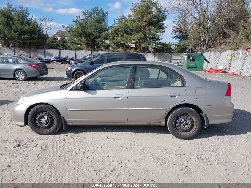 2005 Honda Civic Lx VIN: 2HGES16525H604226 Lot: 40765875