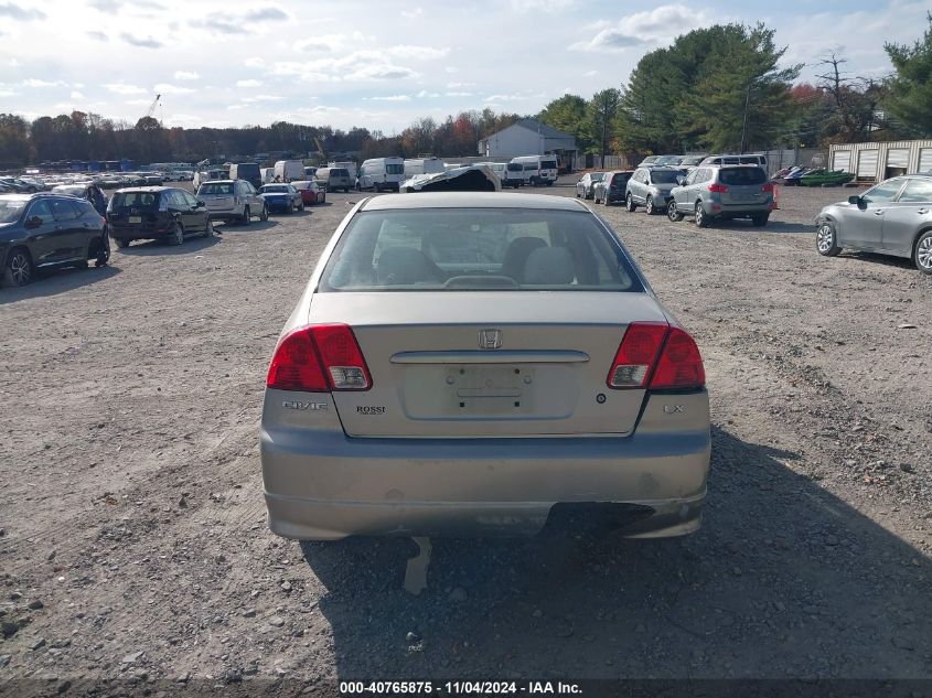 2005 Honda Civic Lx VIN: 2HGES16525H604226 Lot: 40765875