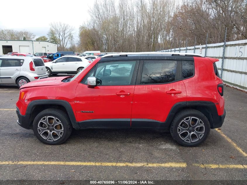 2015 Jeep Renegade Limited VIN: ZACCJBDT0FPB68557 Lot: 40765896