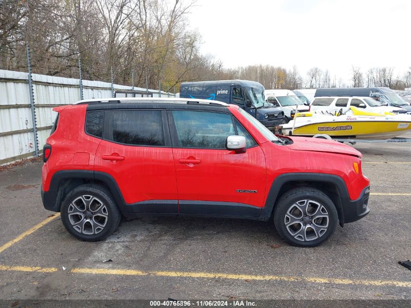 2015 Jeep Renegade Limited VIN: ZACCJBDT0FPB68557 Lot: 40765896