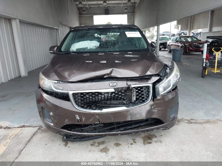 2016 Kia Sedona Lx VIN: KNDMB5C12G6148879 Lot: 40765962