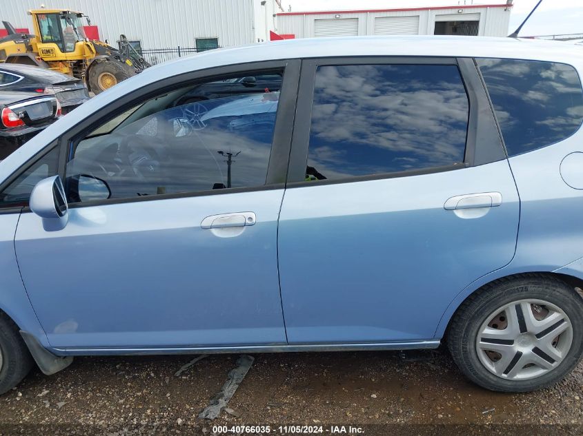 2008 Honda Fit VIN: JHMGD38478S074395 Lot: 40766035