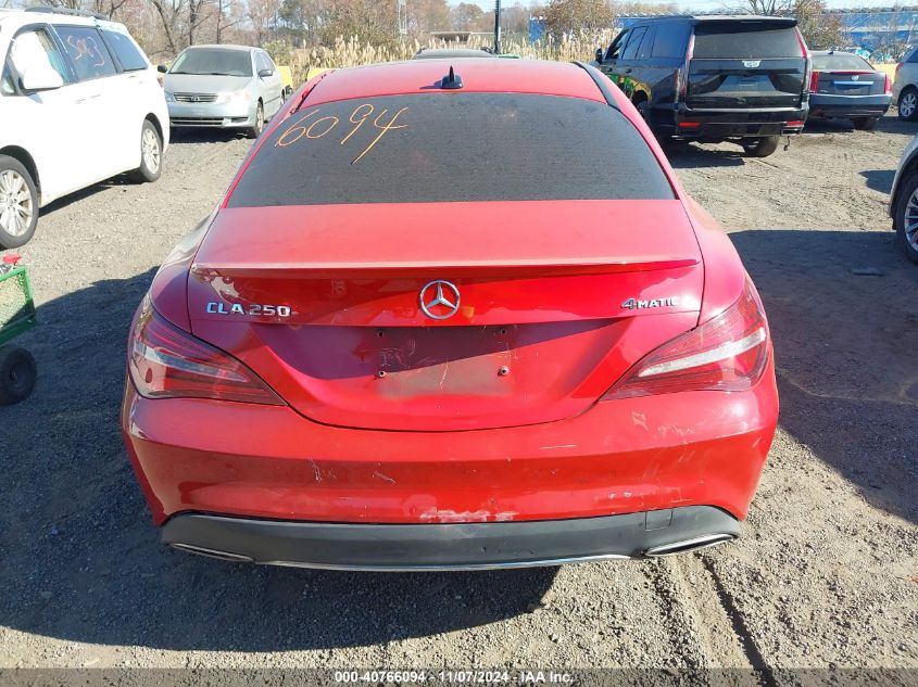 2018 Mercedes-Benz Cla 250 4Matic VIN: WDDSJ4GB5JN520810 Lot: 40766094