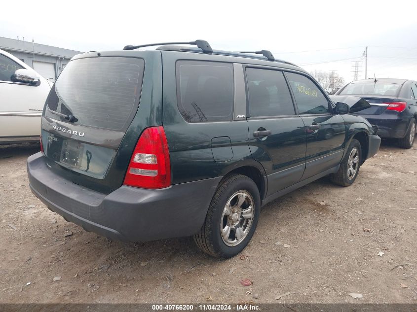 2004 Subaru Forester 2.5X VIN: JF1SG63624H750942 Lot: 40766200