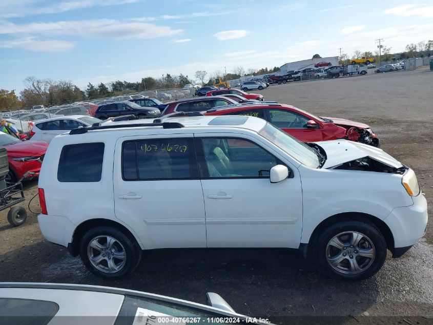 2013 Honda Pilot Ex-L VIN: 5FNYF3H5XDB013042 Lot: 40766267