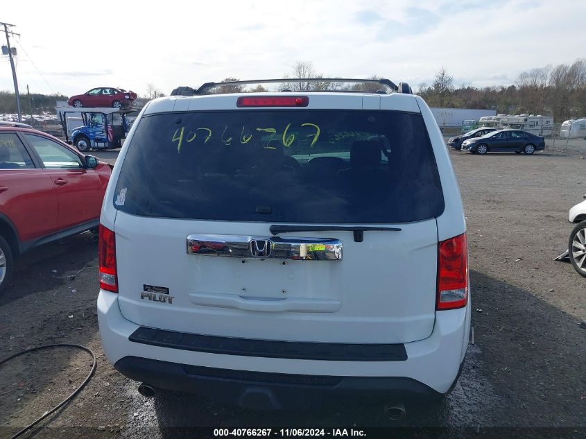 2013 Honda Pilot Ex-L VIN: 5FNYF3H5XDB013042 Lot: 40766267