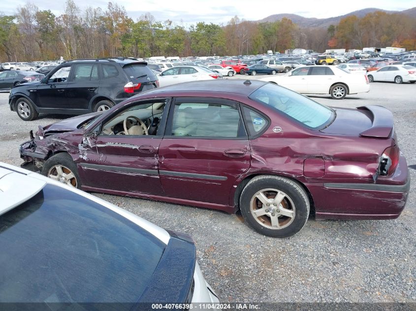 2003 Chevrolet Impala Ls VIN: 2G1WH52K739246822 Lot: 40766398