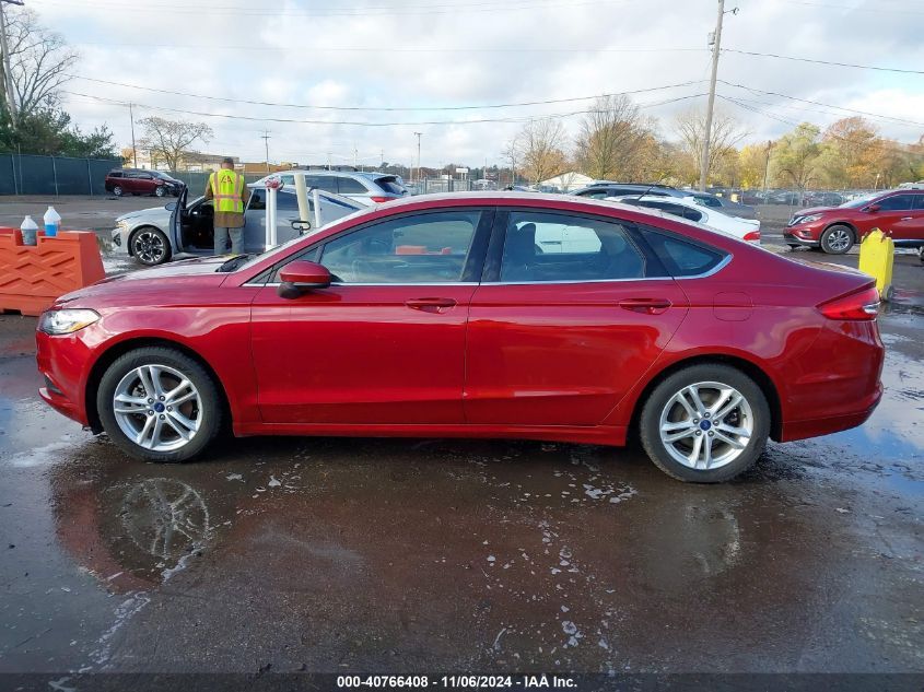 2018 Ford Fusion Se VIN: 3FA6P0HD3JR160443 Lot: 40766408