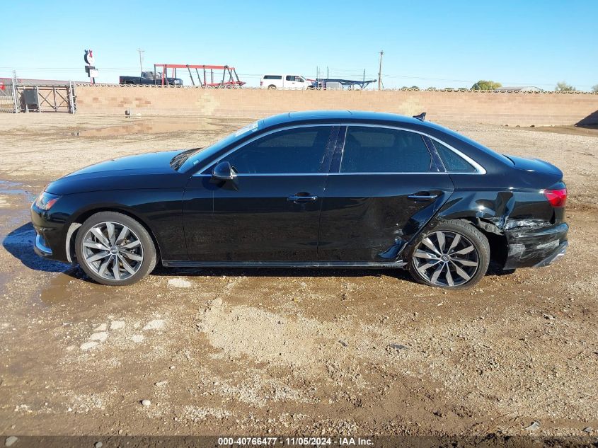 2020 Audi A4 Premium 40 Tfsi Front-Wheel Drive S Tronic VIN: WAUGMAF4XLA072922 Lot: 40766477