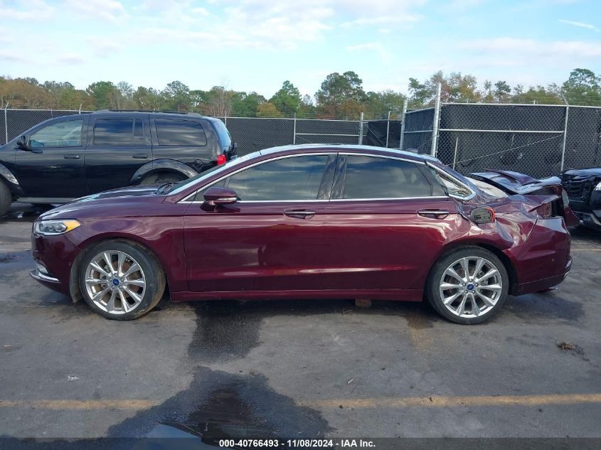 2018 Ford Fusion Platinum VIN: 3FA6P0K98JR115518 Lot: 40766493