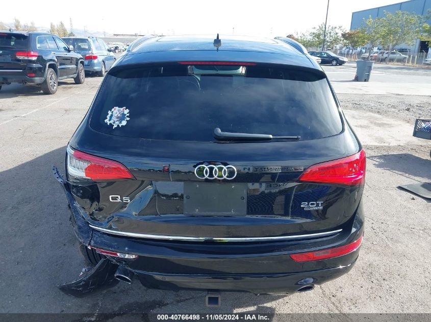 2016 Audi Q5 2.0T Premium VIN: WA1L2AFP1GA037560 Lot: 40766498