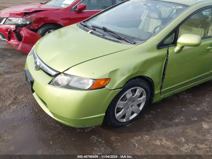 2008 Honda Civic Lx VIN: 1HGFA16518L026201 Lot: 40766500