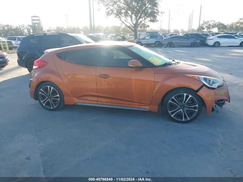 2016 Hyundai Veloster Turbo VIN: KMHTC6AE3GU277502 Lot: 40766549