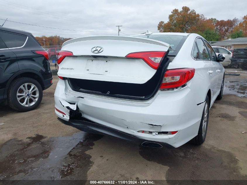 2016 Hyundai Sonata Se VIN: 5NPE24AF8GH328726 Lot: 40766632