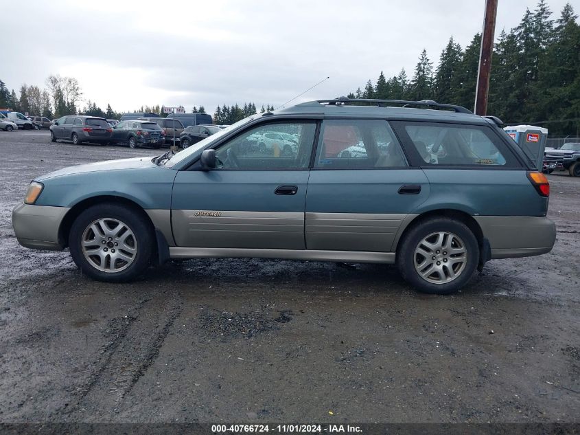 2001 Subaru Outback VIN: 4S3BH665X17626591 Lot: 40766724