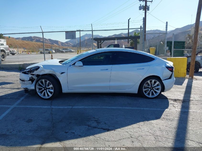 2018 Tesla Model 3 Long Range/Mid Range VIN: 5YJ3E1EA3JF025113 Lot: 40766729