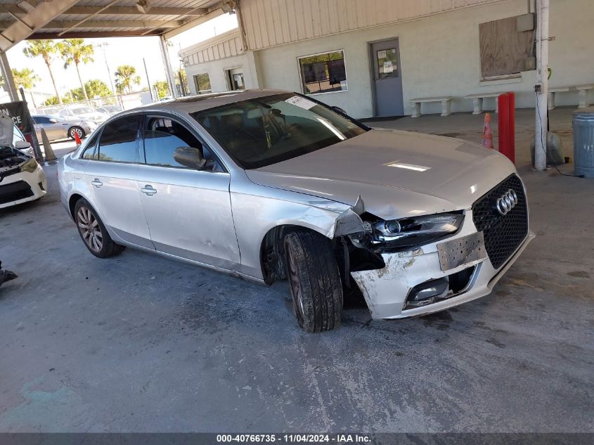 2013 Audi A4 2.0T Premium VIN: WAUBFAFLXDN039831 Lot: 40766735