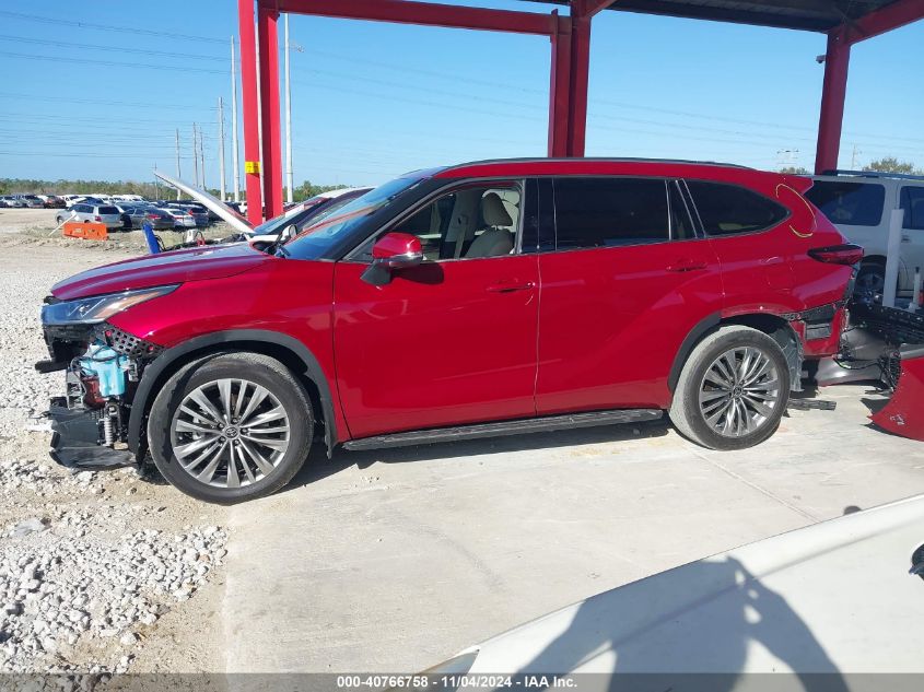 2022 Toyota Highlander Platinum VIN: 5TDFZRAH8NS114843 Lot: 40766758