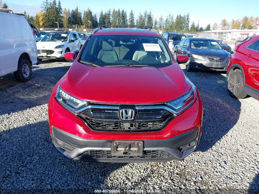 2022 Honda Cr-V Awd Touring VIN: 2HKRW2H95NH667614 Lot: 40766895