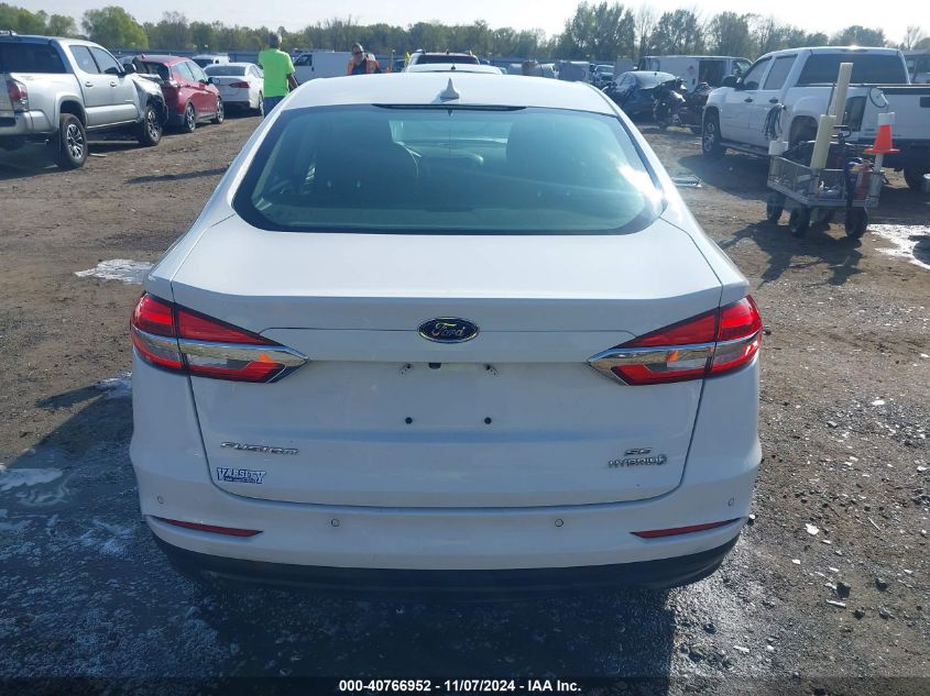 2019 Ford Fusion Hybrid Se VIN: 3FA6P0LU3KR169183 Lot: 40766952