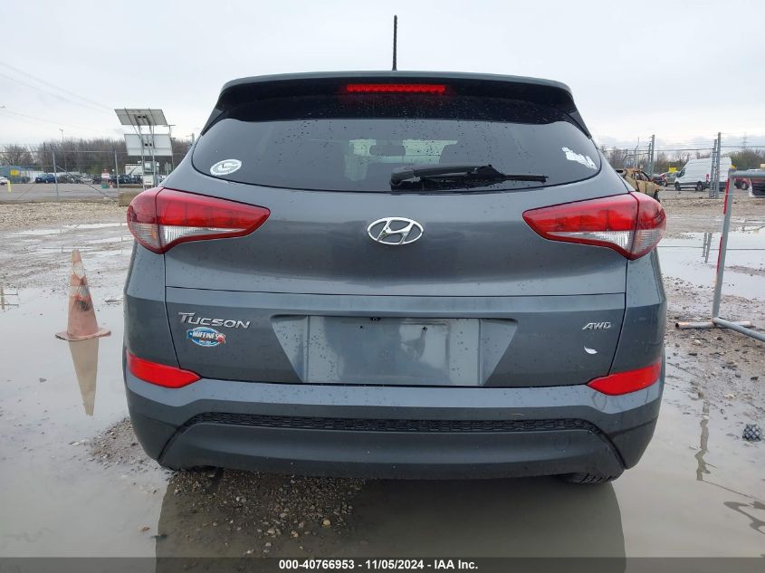 2017 Hyundai Tucson Se VIN: KM8J3CA41HU274029 Lot: 40766953