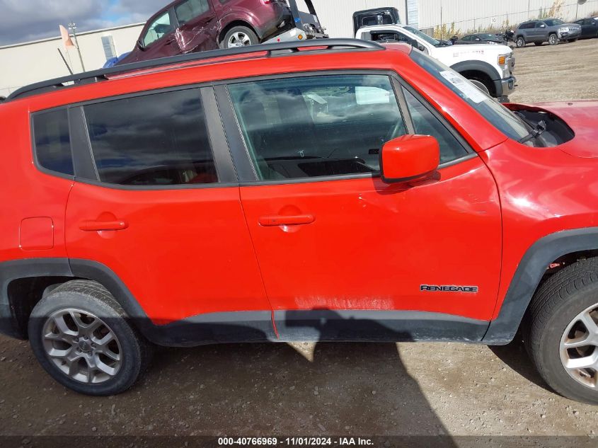 2018 Jeep Renegade Latitude 4X4 VIN: ZACCJBBB0JPG91823 Lot: 40766969