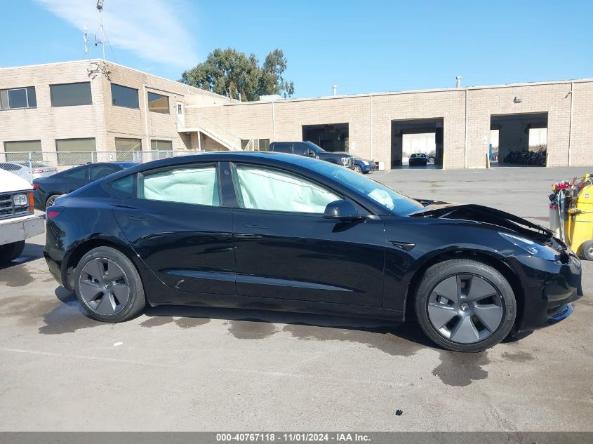 2023 Tesla Model 3 Rear-Wheel Drive VIN: 5YJ3E1EA3PF518766 Lot: 40767118