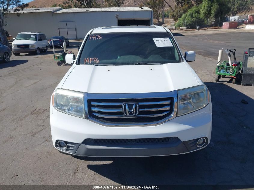 2012 Honda Pilot Ex-L VIN: 5FNYF3H54CB021104 Lot: 40767157