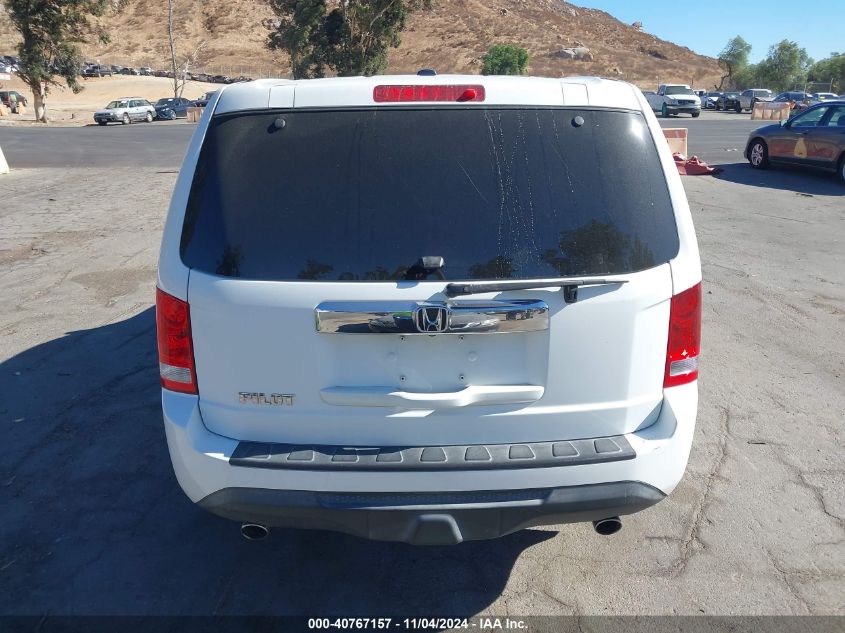 2012 Honda Pilot Ex-L VIN: 5FNYF3H54CB021104 Lot: 40767157