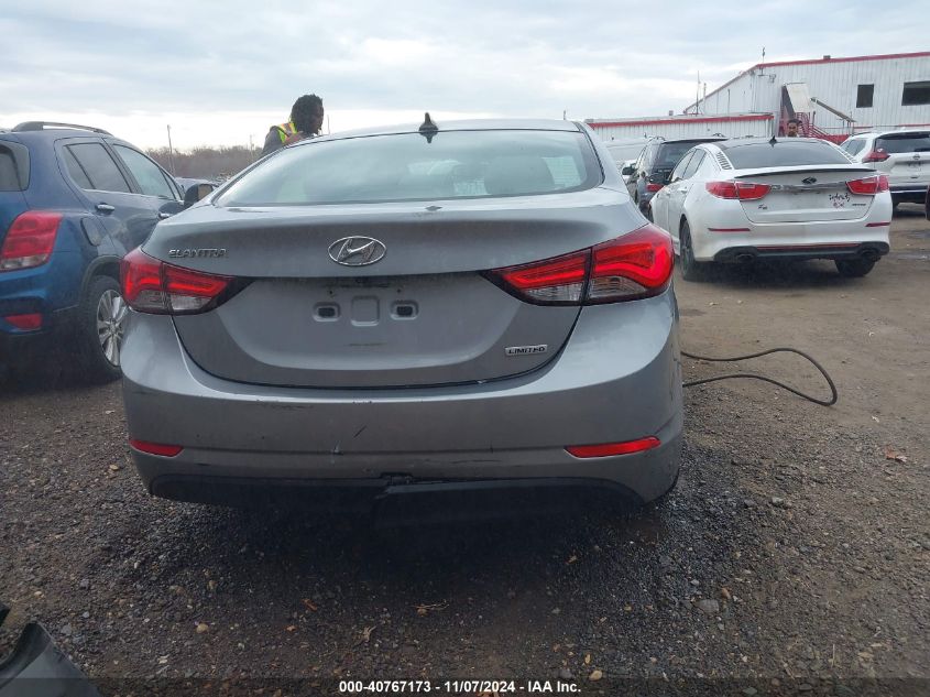 2015 Hyundai Elantra Limited (Ulsan Plant) VIN: KMHDH4AE0FU415702 Lot: 40767173