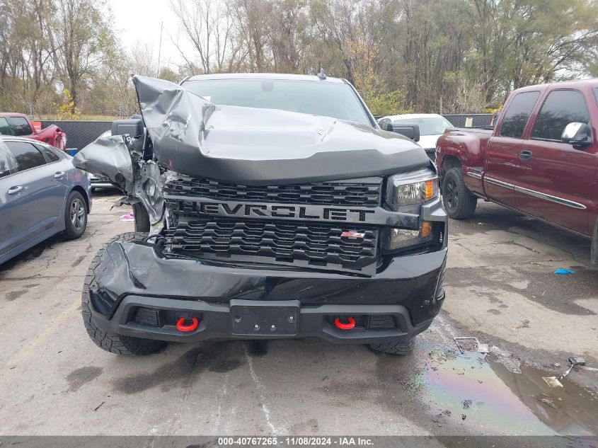 2021 Chevrolet Silverado 1500 4Wd Short Bed Custom Trail Boss VIN: 1GCPYCELXMZ200784 Lot: 40767265