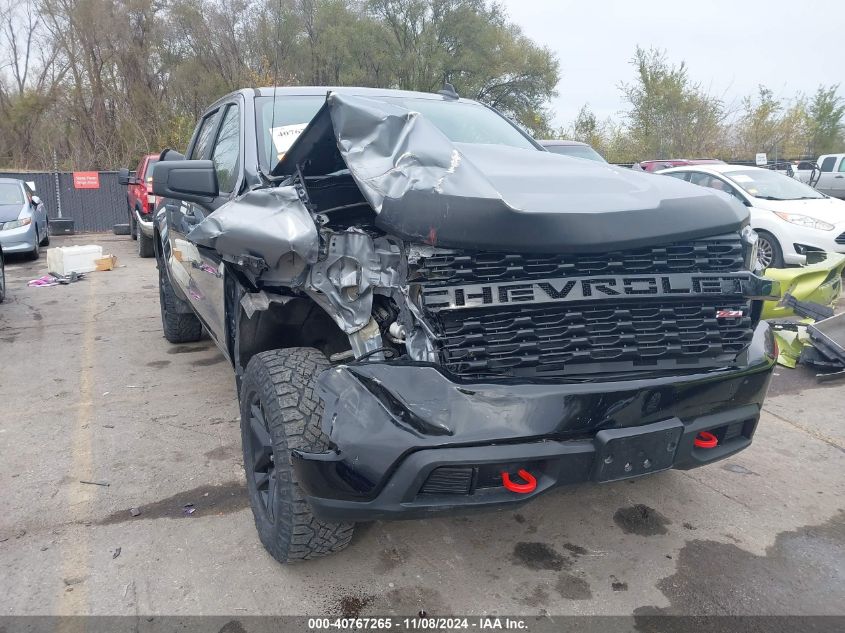 2021 Chevrolet Silverado 1500 4Wd Short Bed Custom Trail Boss VIN: 1GCPYCELXMZ200784 Lot: 40767265