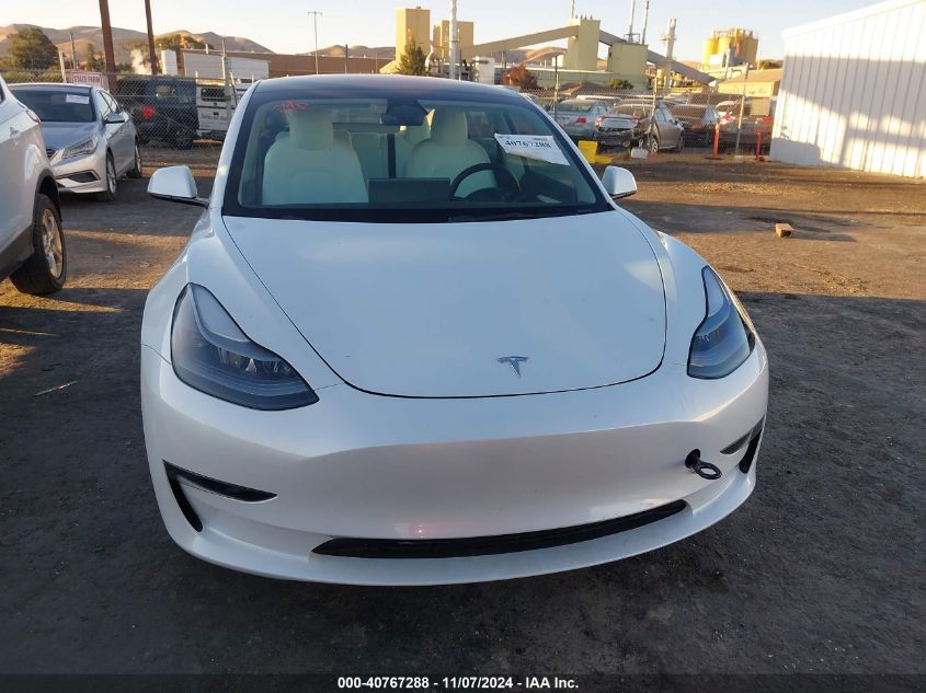 2023 Tesla Model 3 Rear-Wheel Drive VIN: 5YJ3E1EA0PF422609 Lot: 40767288