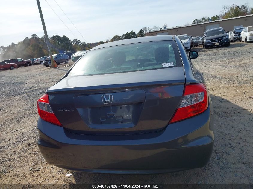 2012 Honda Civic Lx VIN: 19XFB2F50CE104289 Lot: 40767426