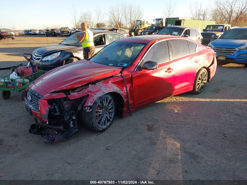 VIN JN1FV7AR2KM800718 2019 INFINITI Q50 3.0T RED SPORT 400