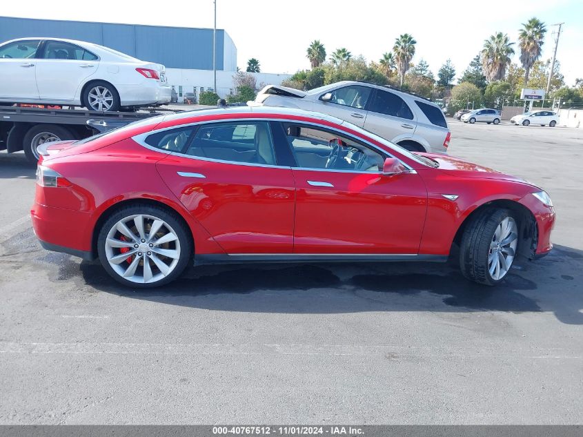 2014 Tesla Model S P85 VIN: 5YJSA1H14EFP31757 Lot: 40767512