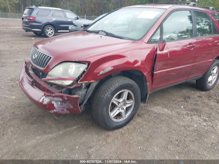 1999 Lexus Rx 300 VIN: JT6GF10UXX0030033 Lot: 40767524