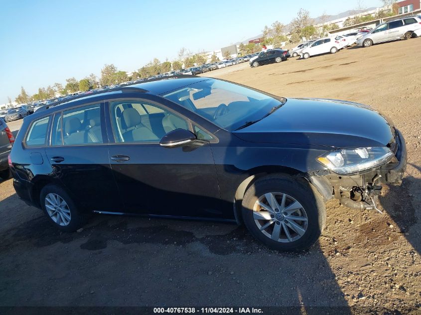 2018 Volkswagen Golf Sportwagen Tsi S VIN: 3VW717AU4JM766119 Lot: 40767538