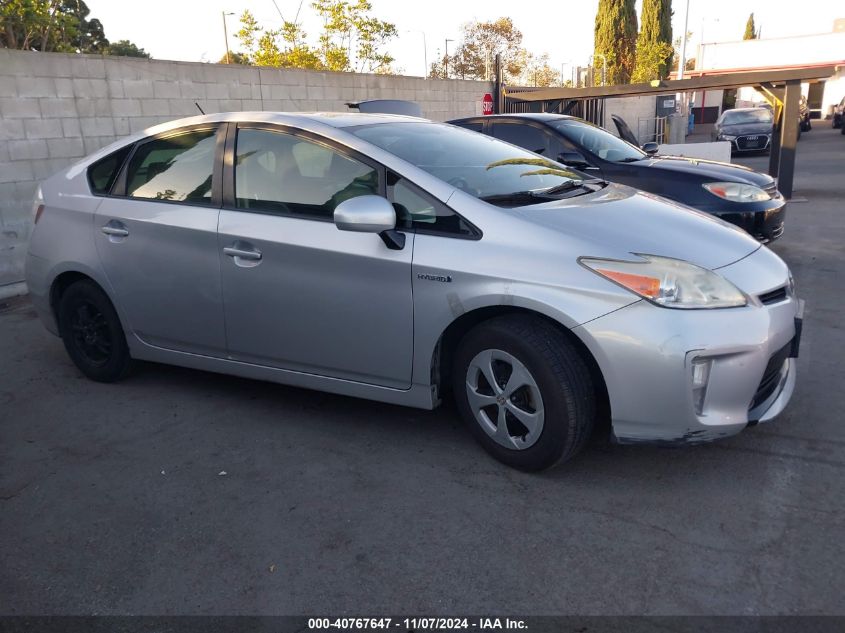 2014 Toyota Prius Four VIN: JTDKN3DU1E0383740 Lot: 40767647