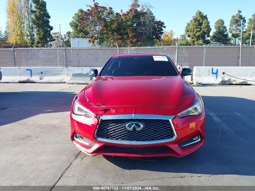 2019 Infiniti Q60 3.0T Red Sport 400 VIN: JN1FV7EK3KM360652 Lot: 40767723