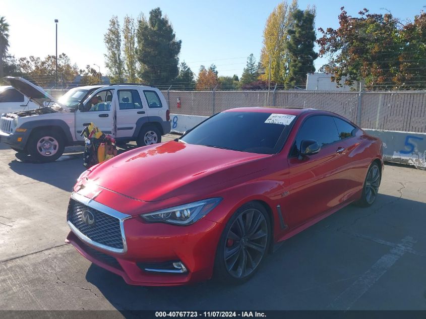 2019 Infiniti Q60 3.0T Red Sport 400 VIN: JN1FV7EK3KM360652 Lot: 40767723