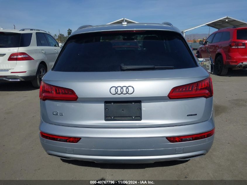 2019 Audi Q5 45 Premium VIN: WA1BNAFY1K2072694 Lot: 40767796