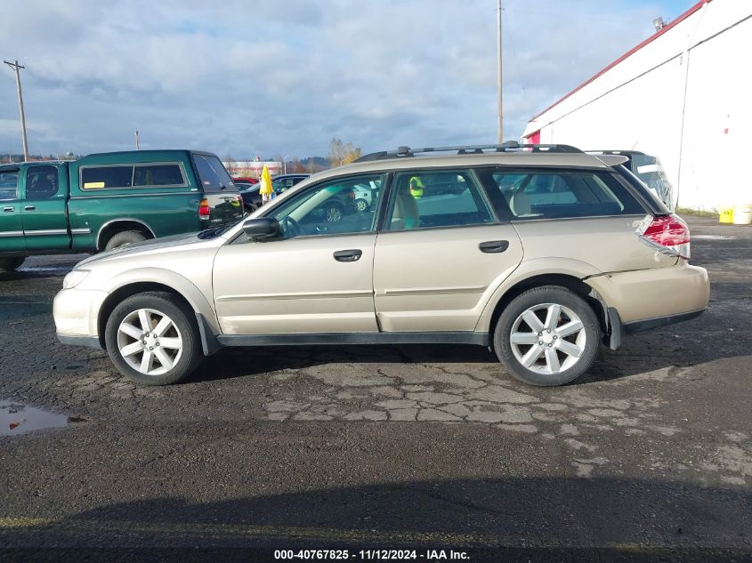 2008 Subaru Outback 2.5I/2.5I L.l. Bean Edition VIN: 4S4BP61C987313465 Lot: 40767825